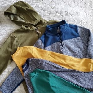 Bundle of boys long sleeve shirts and sweaters Cat & Jack size 8-10